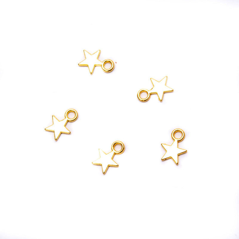 Cute Creative Bedels Bedels: Ster Goudkleurig (5 stuks)