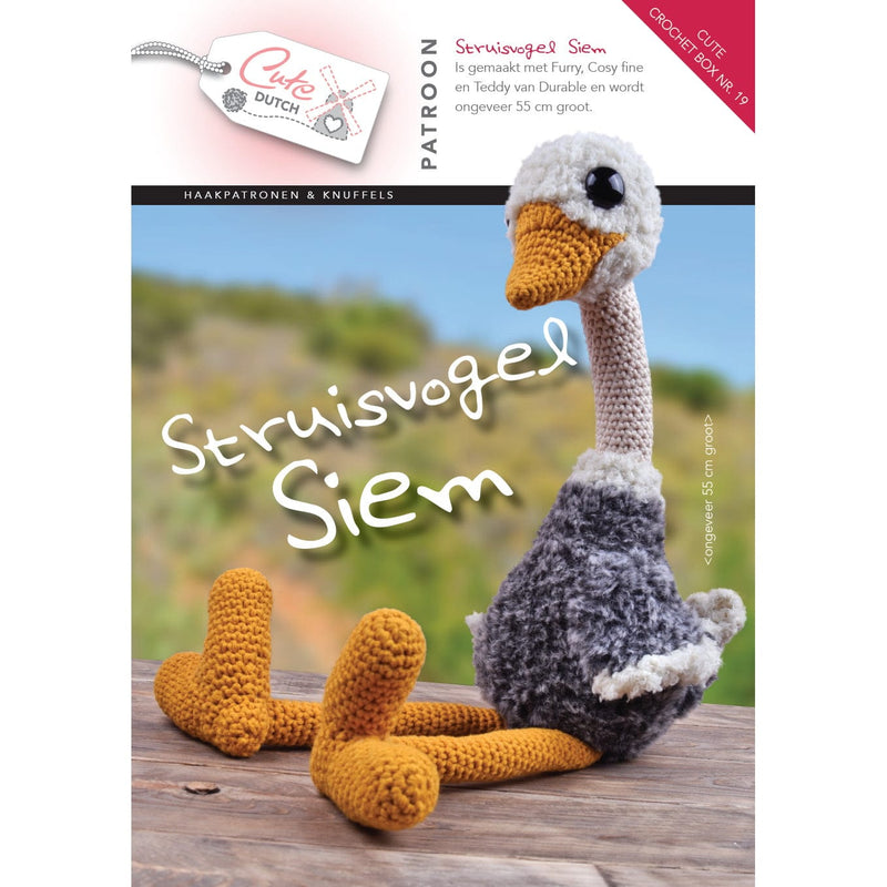 Cute Crochet Box Cute Crochet Box nr. 19 - Patroonboekje Struisvogel Siem