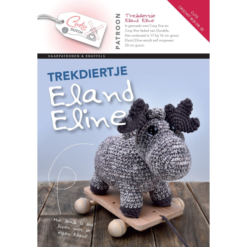 Cute Crochet Box Cute Crochet Box nr. 20 - Patroonboekje Trekdiertje Eland Eline