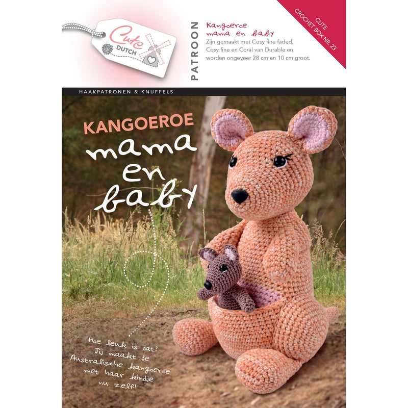 Cute Crochet Box Cute Crochet Box nr. 23 - Patroonboekje Kangoeroe mama en baby