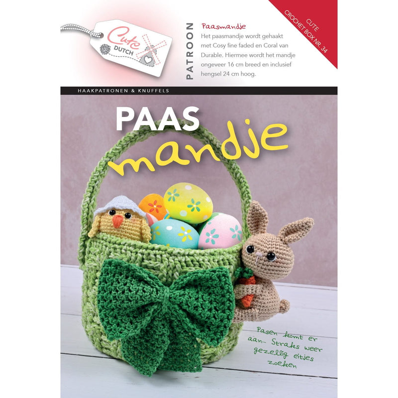 Cute Crochet Box Cute Crochet Box nr. 34 - Patroonboekje Paasmandje