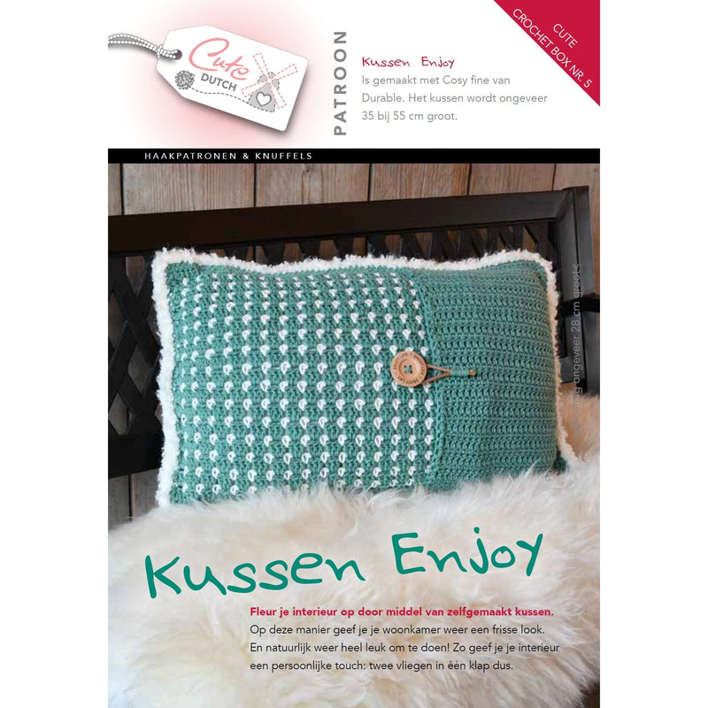 Cute Crochet Box Cute Crochet Box nr. 5 - Patroonboekje Kussen Enjoy