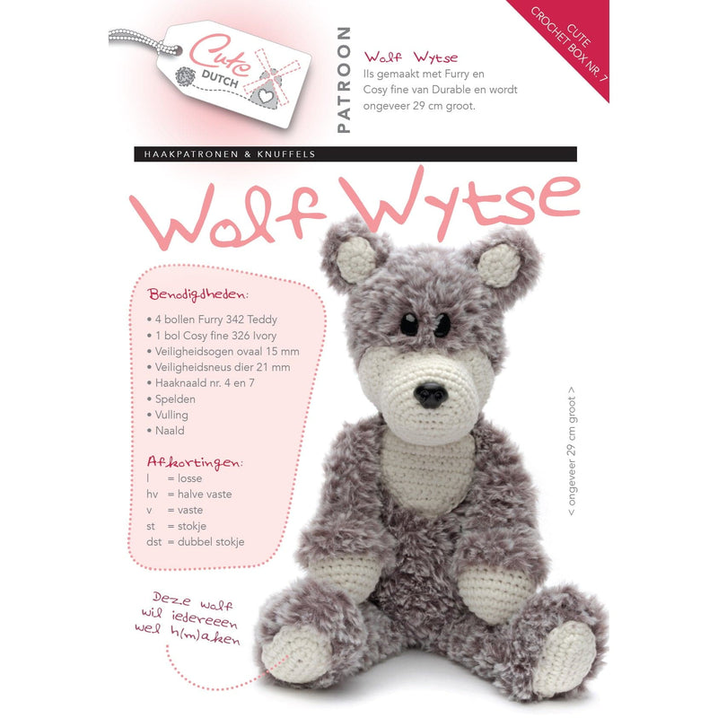 Cute Crochet Box Cute Crochet Box nr. 7 - Patroonboekje Wolf Wytse