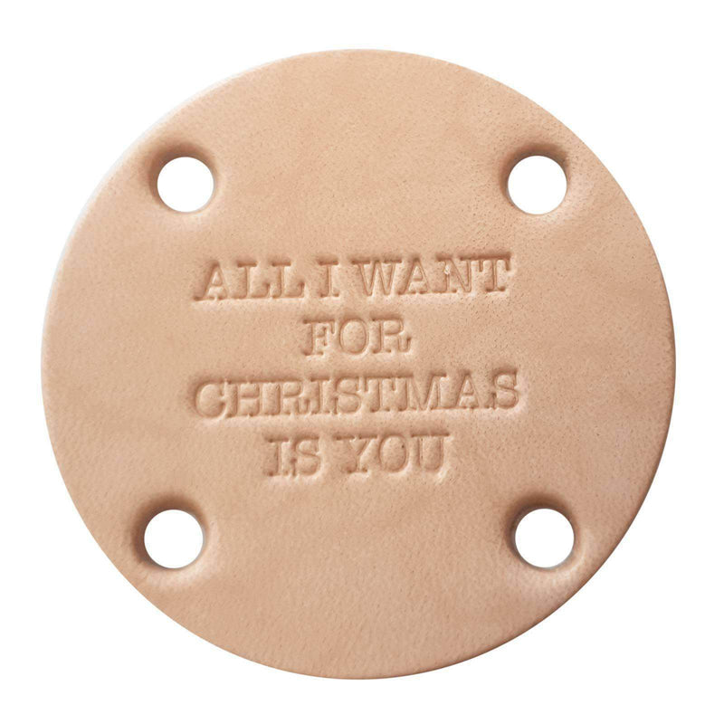 Leren label (Jolie Noël) (Uitlopend)