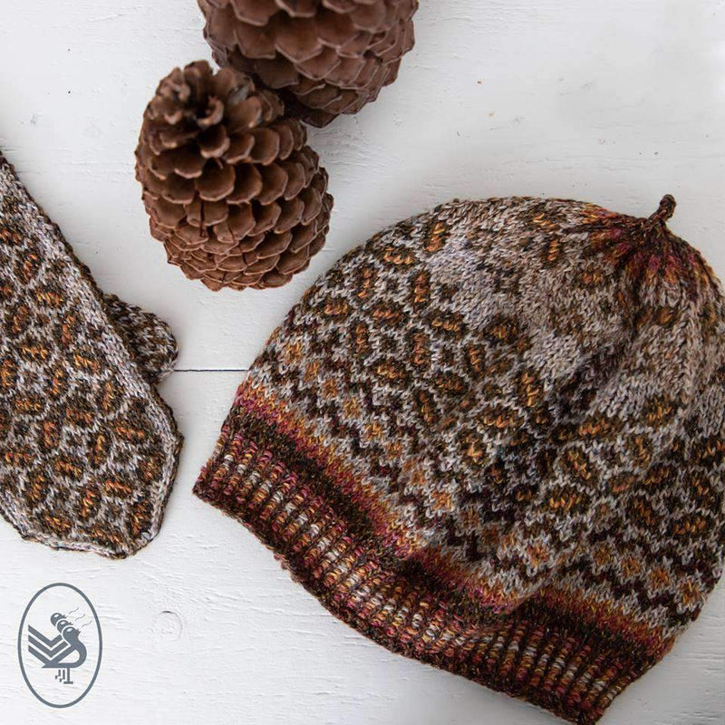 Breipakket: Tweed Wanten & Baret