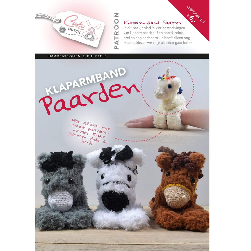 CuteDutch - Patroonboekje Klaparmband Paarden