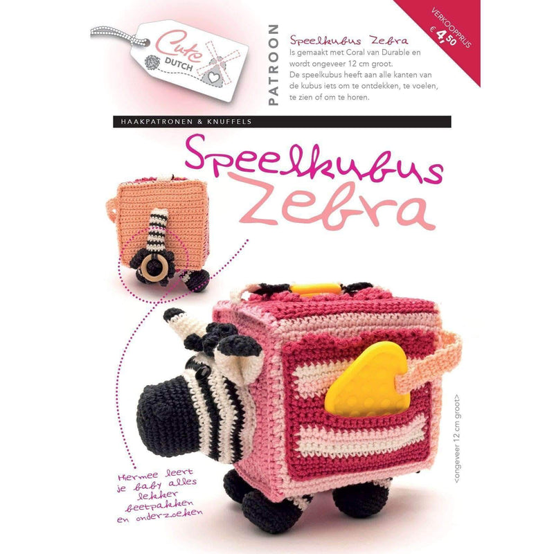 CuteDutch - Patroonboekje Speelkubus Zebra