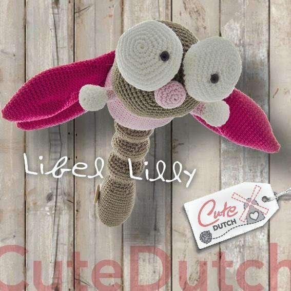 CuteDutch Downloadpatroon Haakpatroon Libelle Lilly (download)