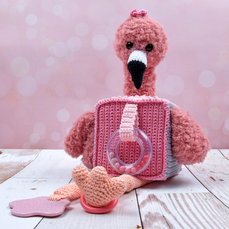 Garenpakket: Speelkubus Flamingo