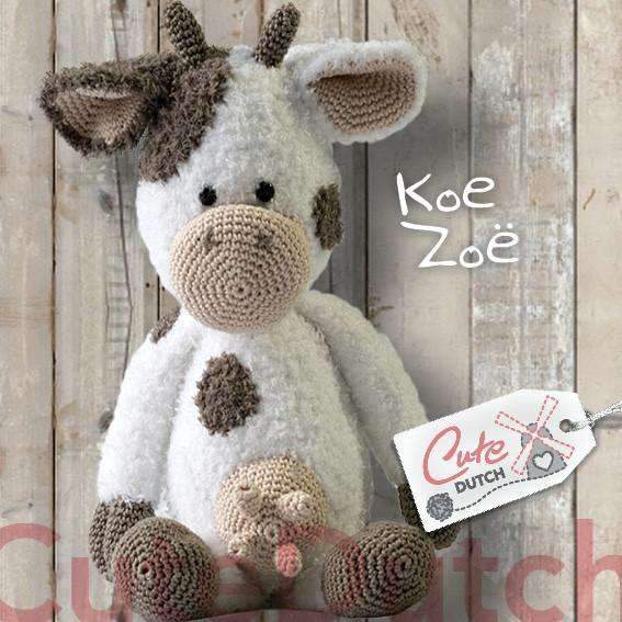 CuteDutch Garenpakketten Zwart Garenpakket Koe Zoë