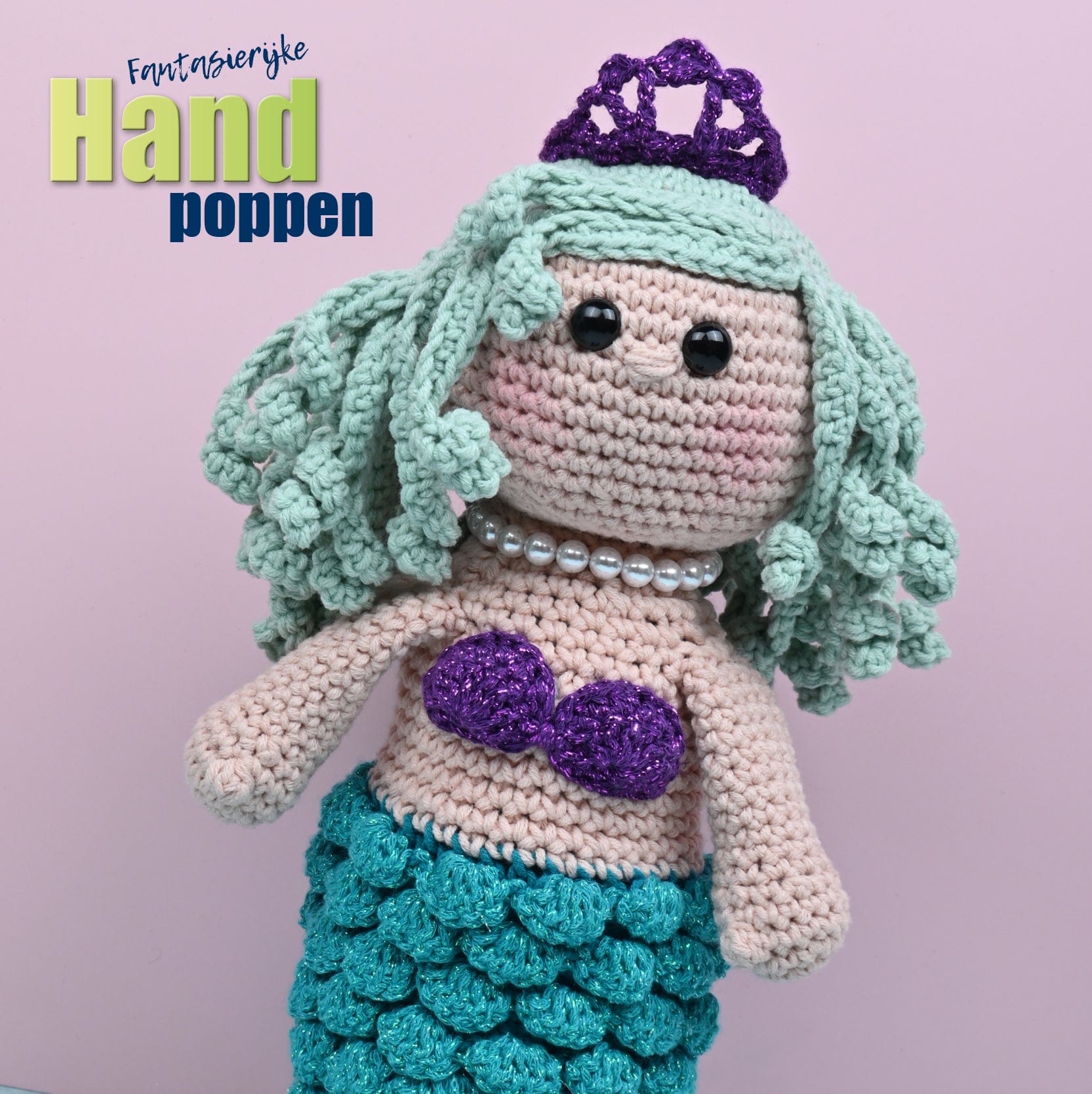 Handpop Pattern Home Fantasierijke Handpoppen haken | Garenpakket: Handpop Zeemeermin