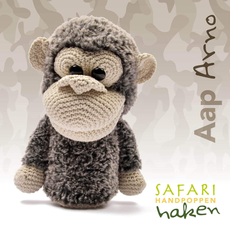 CuteDutch Garenpakketten Garenpakket: Safari handpop aap Arno