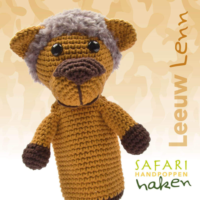 CuteDutch Garenpakketten Garenpakket: Safari handpop leeuw Lenn