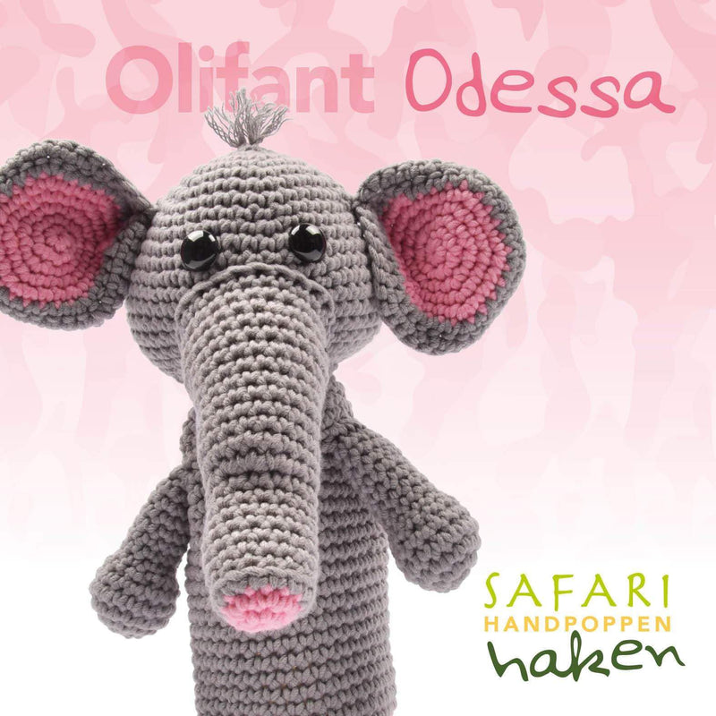 CuteDutch Garenpakketten Garenpakket: Safari handpop olifant Odessa