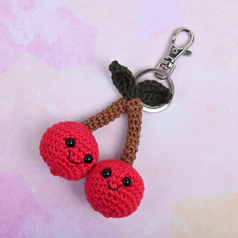 CuteDutch Garenpakketten Garenpakket: Sleutelhanger Kers