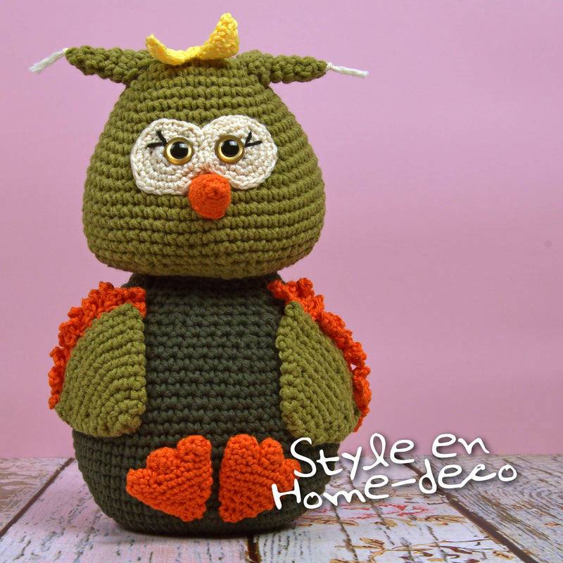 CuteDutch Garenpakketten Garenpakket: Style & Home-deco Deurstop Uil