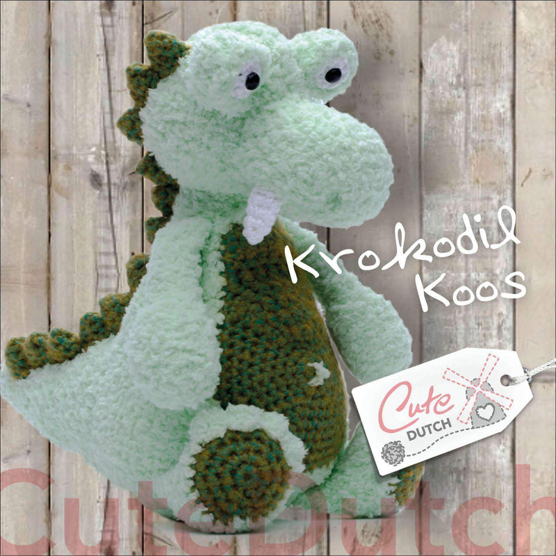 CuteDutch Garenpakketten Klein - Lichtgroen Garenpakket: Krokodil Koos