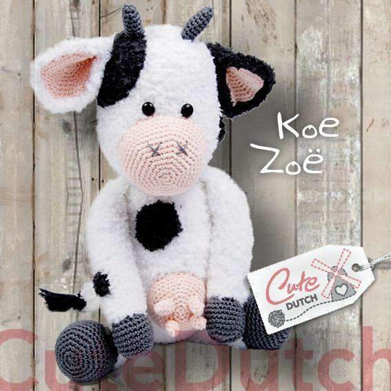 CuteDutch Garenpakketten Zwart Garenpakket Koe Zoë
