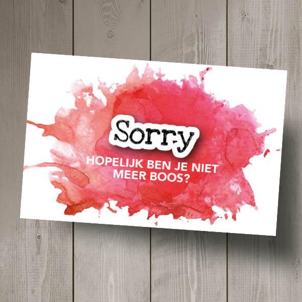 CuteDutch Gelegenheidskaartje: Sorry