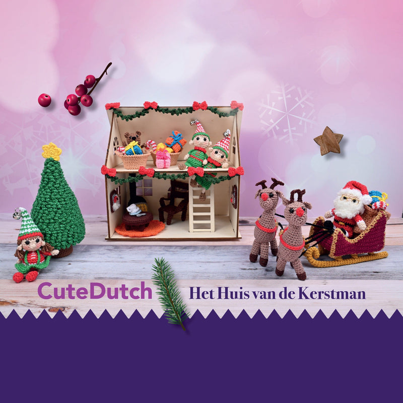 CuteDutch Haakpakketten Haakpakket: CuteDutch Huis van de kerstman