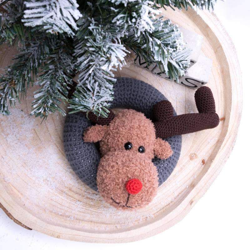 CuteDutch Haakpakketten Haakpakket: Rendier Rudolf Krans