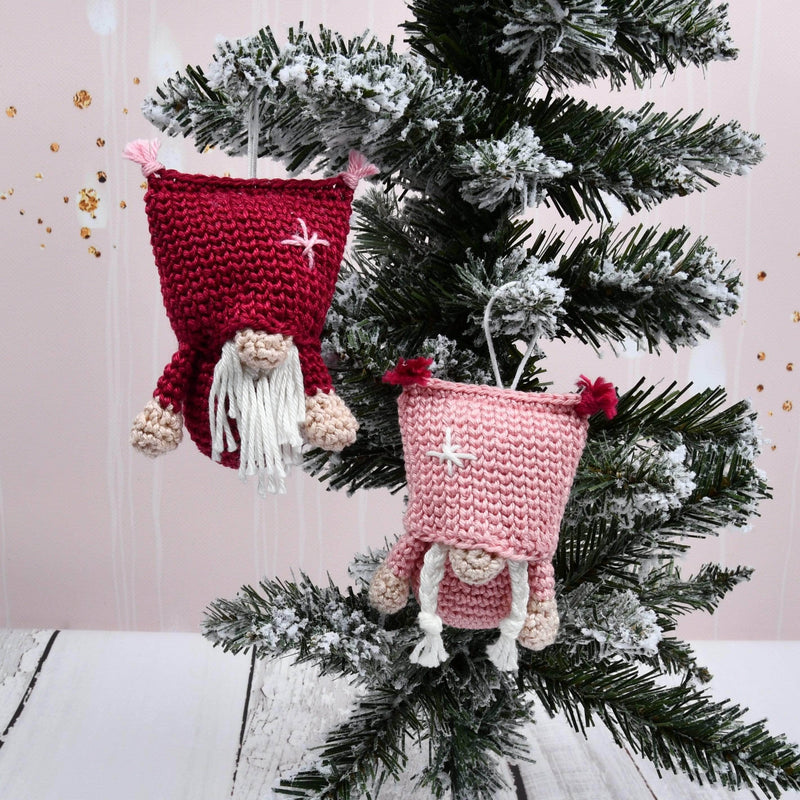 CuteDutch Haakpakketten Rood/Roze Haakpakket: Kerstboom Kabouters