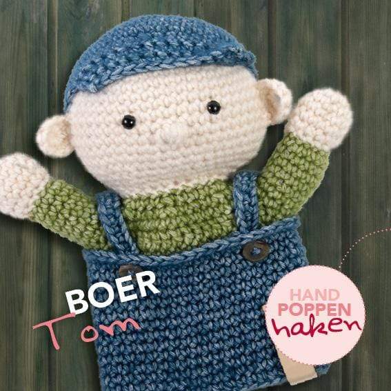 Haakpatroon handpop boer Tom (download)