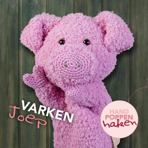 Haakpatroon handpop varken Joep (download)