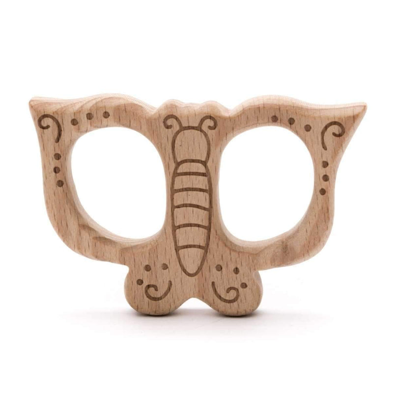 Houten bijtfiguur Vlinder