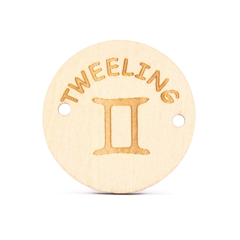CuteDutch Knopen Sterrenbeeld knoop 40 mm - Tweelingen
