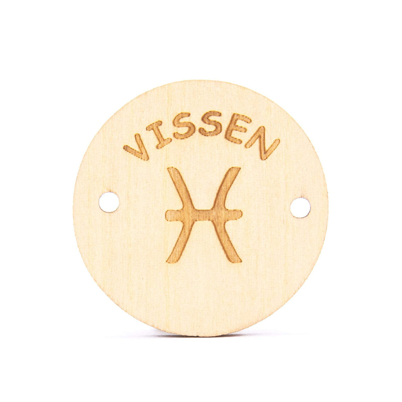 CuteDutch Knopen Sterrenbeeld knoop 40 mm - Vissen