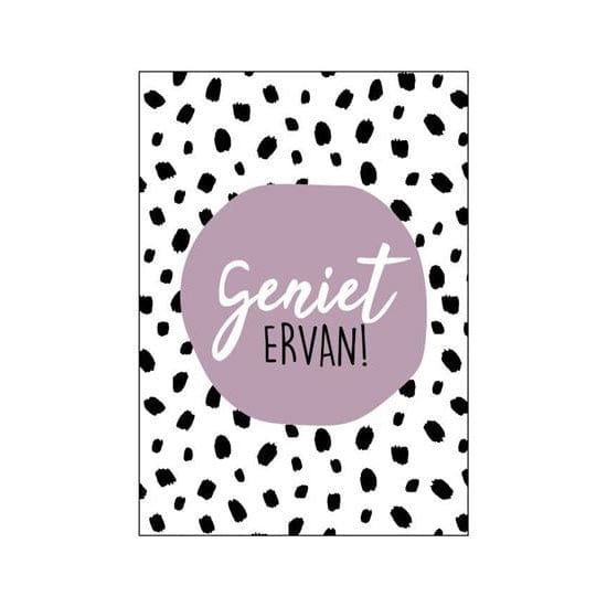 CuteDutch Stationary Ansichtkaart: Geniet ervan