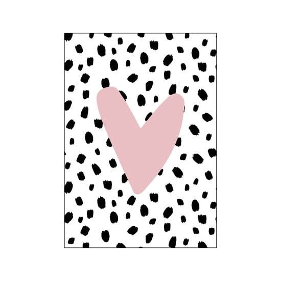 CuteDutch Stationary Ansichtkaart: Hartje 101 Dots