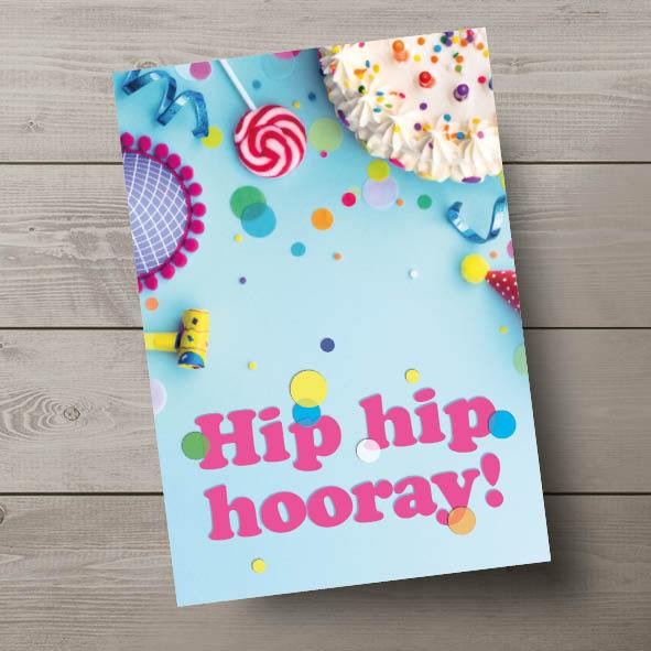 CuteDutch Stationary Ansichtkaart: Hip hip hooray!
