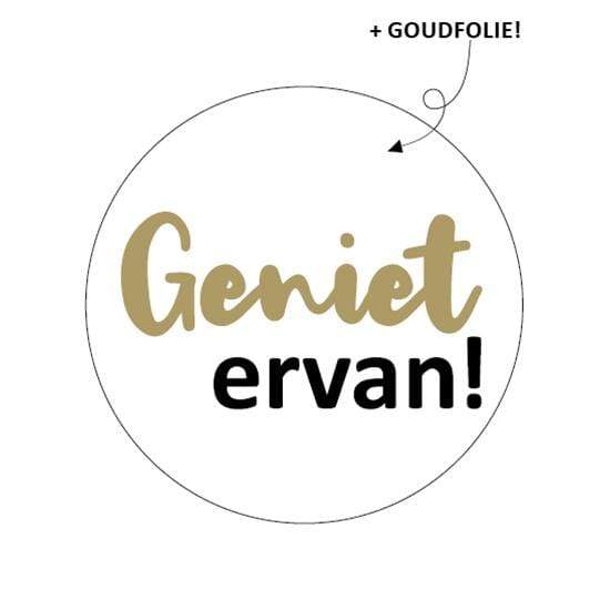 CuteDutch Stationary Stickers - Geniet ervan! (12 stuks)