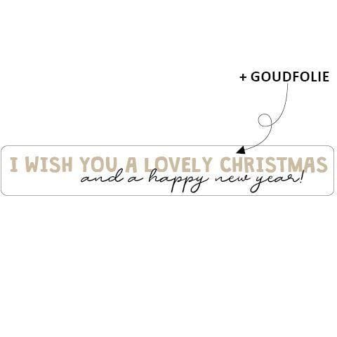 CuteDutch Stationary Stickers - I wish you a lovely Christmas (12 stuks)