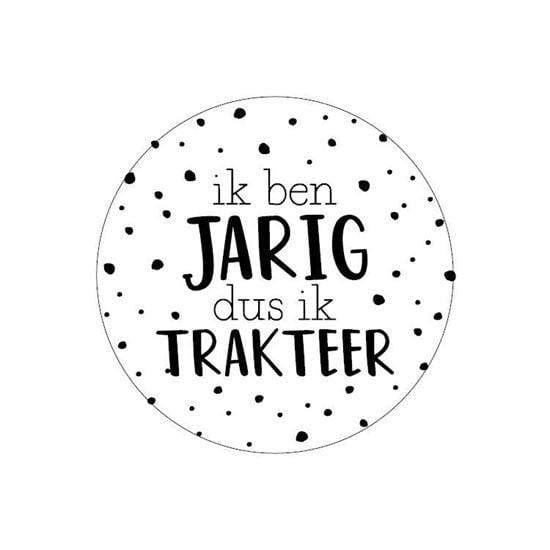 CuteDutch Stationary Stickers - Ik ben jarig dus ik trakteer (12 stuks)