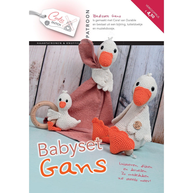 CuteDutch Uitgeverij Patroonboeken CuteDutch - Patroonboekje Babyset Gans