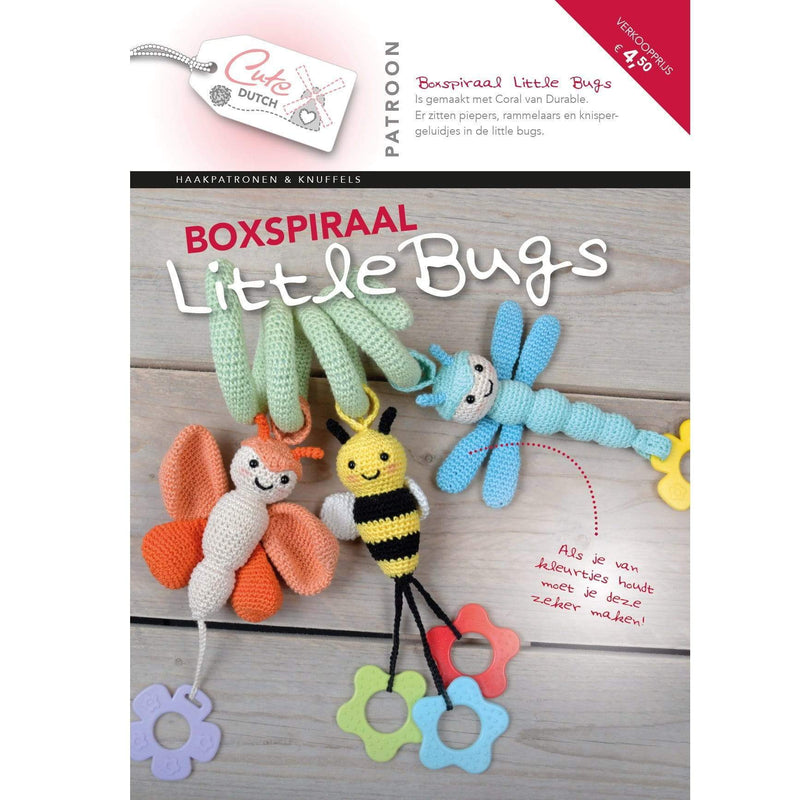 CuteDutch Uitgeverij Patroonboeken CuteDutch - Patroonboekje Boxspiraal Little Bugs