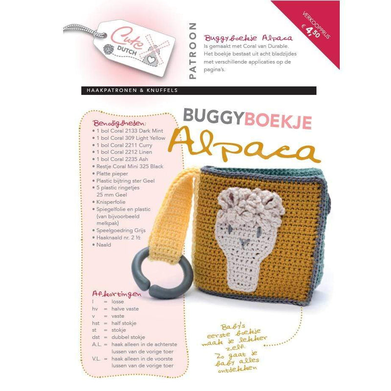 CuteDutch Uitgeverij Patroonboeken CuteDutch - Patroonboekje Buggyboekje Alpaca