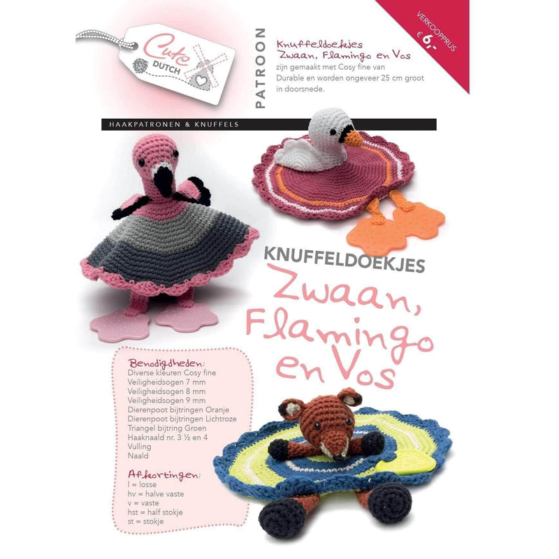 CuteDutch Uitgeverij Patroonboeken CuteDutch - Patroonboekje Knuffeldoekjes