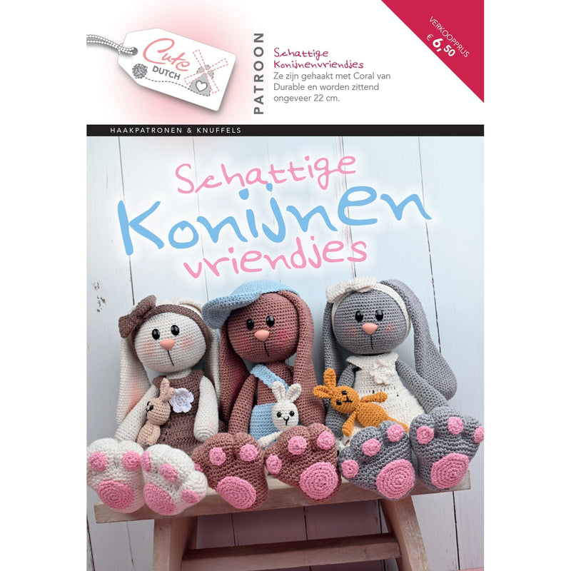 CuteDutch Uitgeverij Patroonboeken CuteDutch - Patroonboekje Konijnenvriendjes