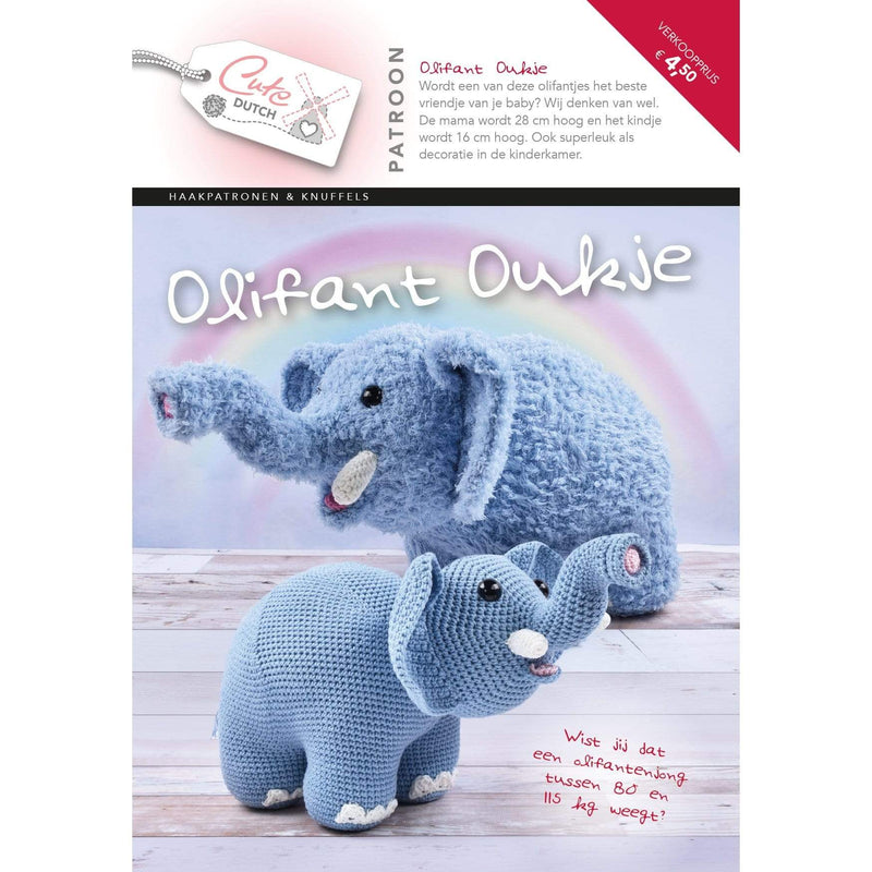 CuteDutch Uitgeverij Patroonboeken CuteDutch - Patroonboekje Olifant Oukje