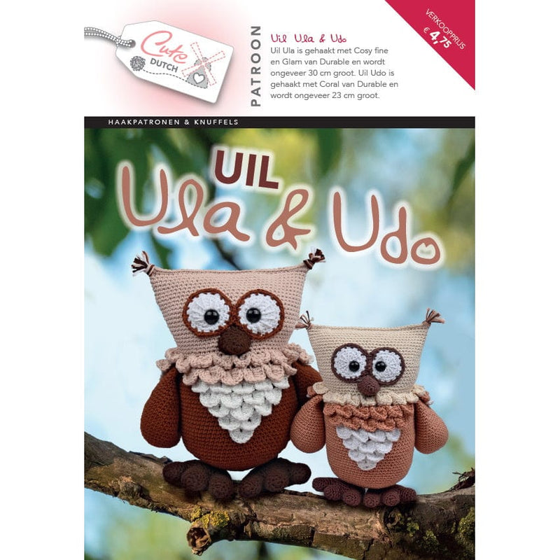 CuteDutch Uitgeverij Patroonboeken CuteDutch - Patroonboekje Patroonboekje Uil Ula & Udo