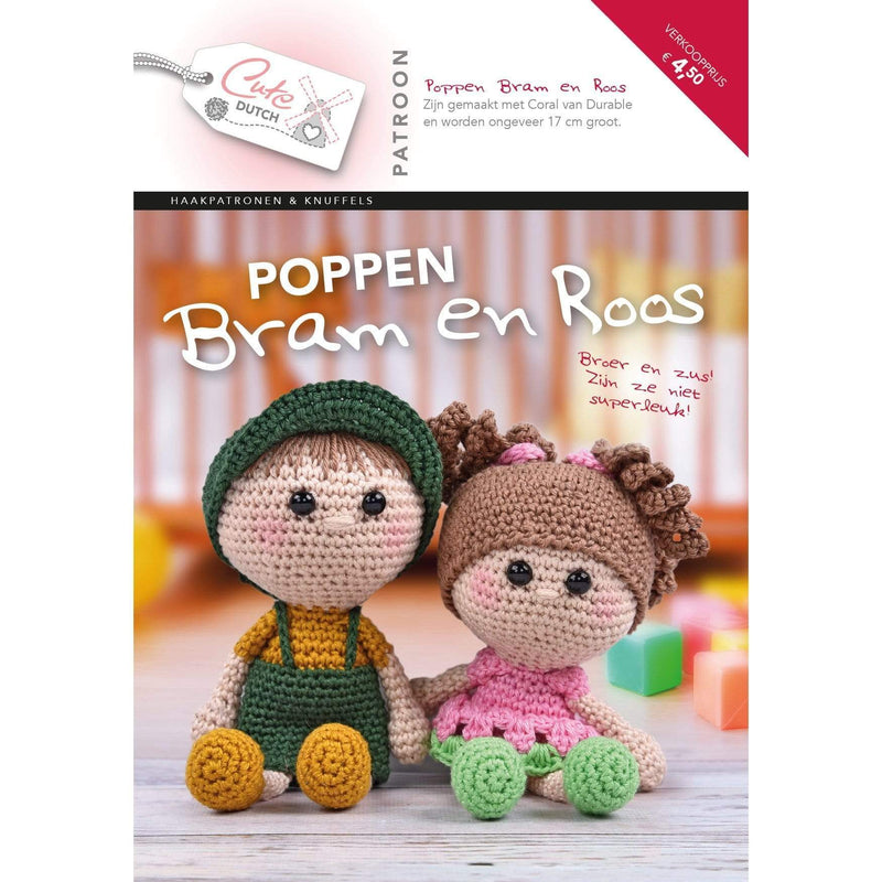 CuteDutch Uitgeverij Patroonboeken CuteDutch - Patroonboekje Poppen Bram en Roos