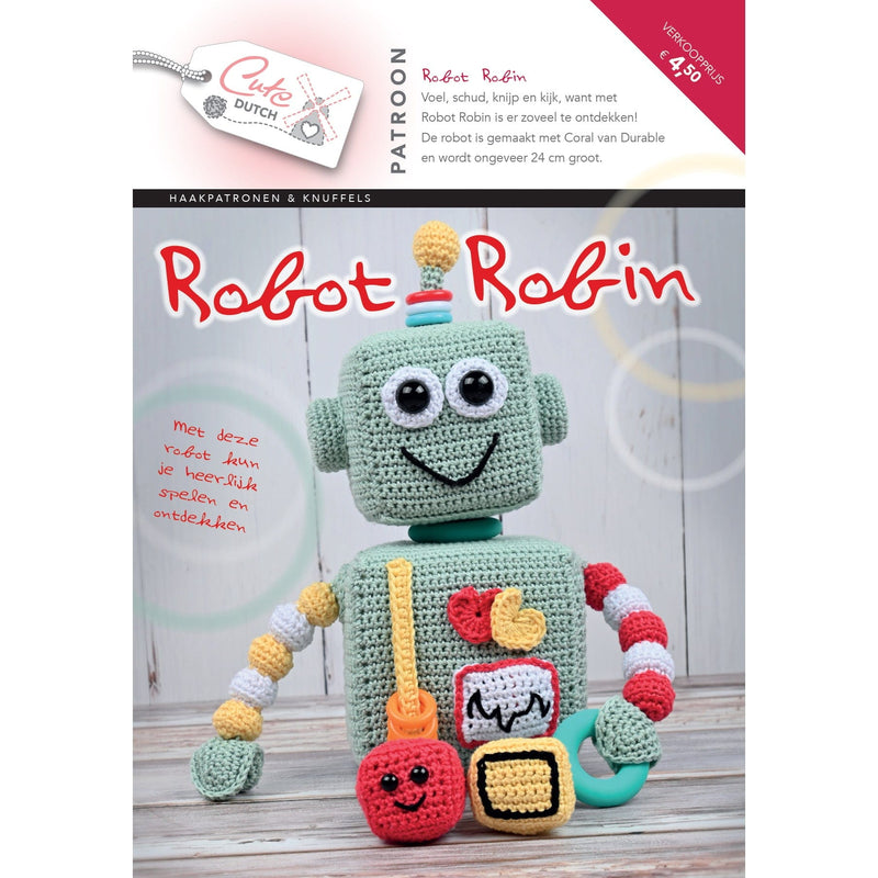 CuteDutch Uitgeverij Patroonboeken CuteDutch - Patroonboekje Robot Robin