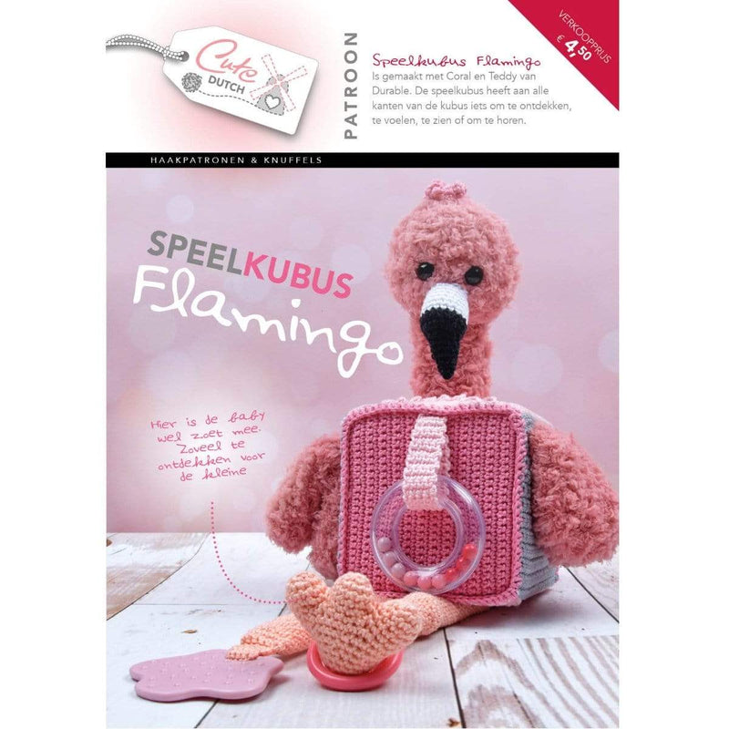 CuteDutch Uitgeverij Patroonboeken CuteDutch - Patroonboekje Speelkubus Flamingo