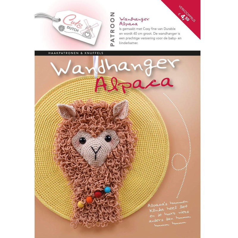 CuteDutch Uitgeverij Patroonboeken CuteDutch - Patroonboekje Wandhanger Alpaca