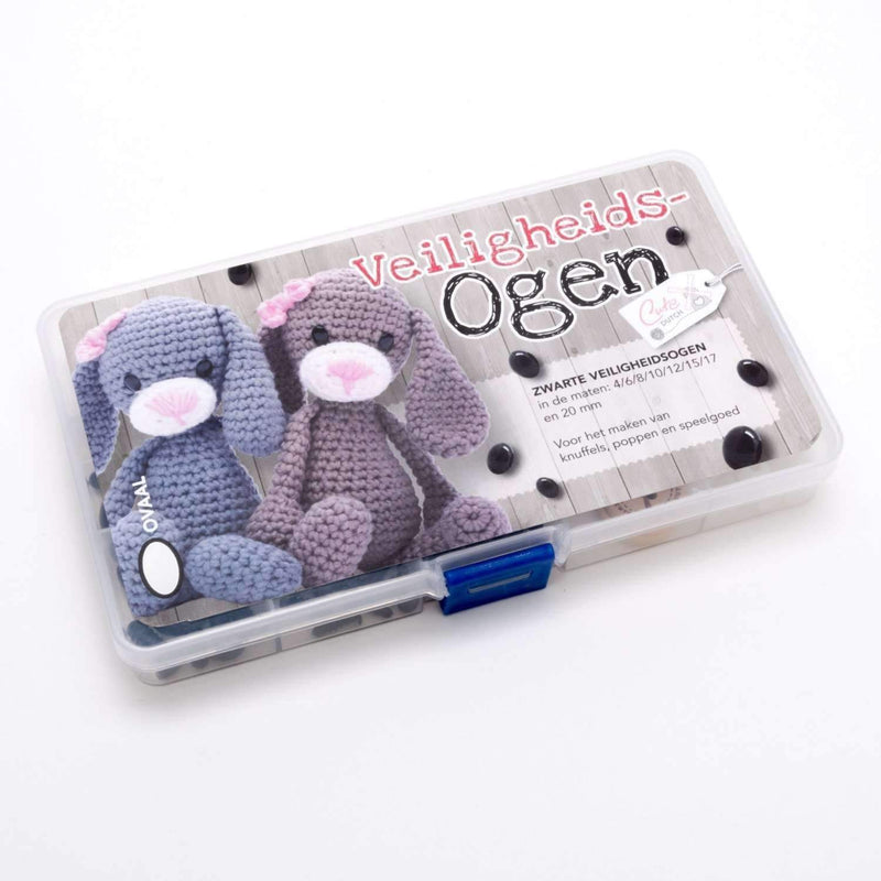 CuteDutch Veiligheidsogen Zwarte veiligheidsogen assortiment - Ovaal
