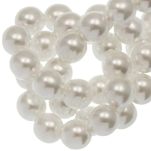 Dreambeads Kralen DQ Glasparels (6 mm) White Shine (80 Stuks)